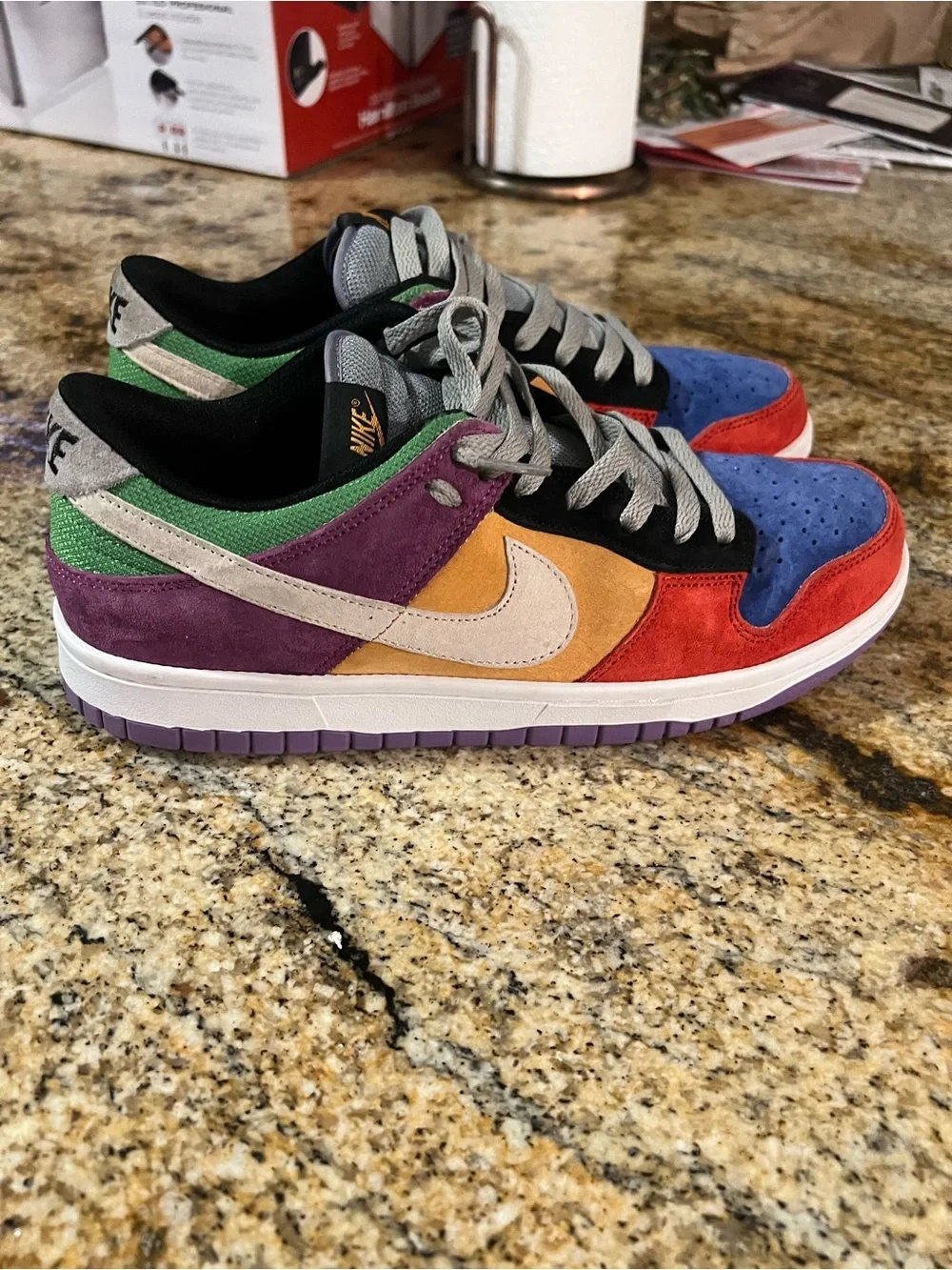 Nike Dunk Low SP Viotech 2019 Multicolor Suede Men’s Size 8 CT5050-500